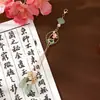 Nuevo Estilo Chino Estilo Antiguo Colgante de Borla de Perla de Loto Accesorios de Solapa para Disfraz Antiguo de Mujer Dinastía Han Accesorios para Pendientes DIY Accesorios para Pasador de Pelo