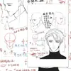 24 Adesivos de Desenho Masculino Ampliados, Tutorial de Pintura de Cabeça Masculina de Animação Bidimensional, Método de Desenho de Ângulo da Cabeça, Adesivos Autoadesivos