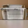 Caixa de Armazenamento Transparente Portátil para Uso Doméstico, Caixa de Armazenamento para Brinquedos e Lanches, Recipiente de Armazenamento de Plástico, Organizador para Ferramentas e Diversos, Organizador de Porta-Malas
