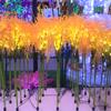 Wenlv Parque Escénico Espectáculo de Luces Luces Luminosas de Espigas de Arroz y Trigo Iluminación Exterior Decorativa Paisaje Luces de Caña