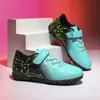 Zapatos de fútbol para niños transfronterizos de velcro con tacos para jóvenes y estudiantes de primaria para entrenamiento deportivo y competición, tallas 29-39