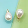 Oro Blanco K/Kc con Cierre de Colgante Perla Alta Imitación Colgantes de Perla Redondos y en Forma de Gota Accesorios para Joyería DIY de Ropa Pulsera