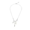 Collar de lava con forma de gota de agua para mujer, colgante de cadena estilo hip hop, estilo frío y moderno, de lujo, ligero y de verano