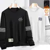 Sudadera Popular Nueva para Hombre Otoño/Invierno 2025, Forro Polar, Sin Capucha, Manga Larga, Cuello Redondo, Tallas Grandes, Gruesa, para Usar al Aire Libre