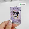Personagem Sanrio Pequeno Cartão Pingente de Resina Acrílico Fofo Desenho Animado Anime Estilo Ins Acessórios Bolsa Chaveiro