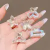 Mini Presilha de Garra Requintada de Alta Qualidade Presilha Lateral para Franja Presilha para Cabelos Soltos na Testa Acessórios de Cabelo de Princesa Pequena Presilha de Cabelo para Mulheres