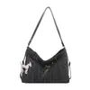 Mochila tote de lunares nueva y de gran capacidad, estilo preppy, bolso de hombro de moda otoñal para mujer, casual