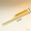 Peine de Madera con Punta Fina de Sándalo Dorado, Peine para Peinar el Cabello, Peine Voluminizador para la Parte Superior de la Cabeza, Herramienta para Separar el Cabello, Peine de Sándalo