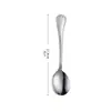 Cuchillo, Tenedor y Cuchara de Acero Inoxidable, Cuchillo, Tenedor y Cuchara para Filete de Hotel, Cuchara y Tenedor para Postre de Restaurante, Juego de Cubiertos Occidentales con Patrón Creativo para el Hogar