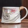 Taza de café vintage de gres creativa con forma especial de cambio de horno, taza para el hogar, bed & breakfast, taza de agua de cerámica de aspecto atractivo para pareja