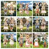 Cartão de Lugar Novo de Páscoa Transfronteiriço Jardim Externo Pátio Ovo de Páscoa Grande Coelho Decoração de Festa de Páscoa