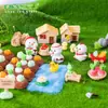 Paisaje en miniatura, granja de jardín de pollitos creativos y adorables, accesorios decorativos DIY, jardinería con musgo, paisajismo, adornos pequeños