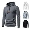 Sudadera Casual Jacquard de Manga Larga con Capucha para Hombre, Talla Europea de Comercio Exterior 2024, Tela de Algodón Acolchado a Cuadros, Amazon