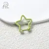 Tinta spray pendurada estrela de cinco pontas argola de mola fecho de cachorro fecho de joia fecho de mola bolsa DIY chaveiro acessórios de joia