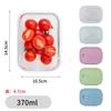 Caja de Almuerzo de Vidrio Caja Bento Recipiente para Conservar Frescura Caja Sellada Caja de Almuerzo Caja para Conservar Frescura Puede Entrar al Microondas Recipiente de Vidrio Caja para Frutas