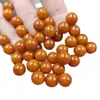 Cuarcita Naranja Jade Cuentas Redondas Jade Cuentas Sueltas Color Caramelo Cuentas Redondas Pulsera Collar DIY Accesorios de Joyería Cuentas de Jade Hechas a Mano