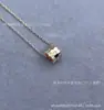 Colar Colmeia V Dourado Artesanato CNC Corrente para Clavícula Colmeia Feminina Banhado a Ouro Rosé 18k Alta Conservação de Cor Fábrica de Origem