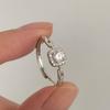 Novo anel de diamante de açúcar feminino com brilho de diamante personalidade de diamante moda feminina moda feminina design de nicho anel pequeno fresco atacado