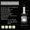 Faros LED S2 Transfronterizos H7 H11 9006 880 Luz Baja y Alta Faros de Temperatura Multicolor Faros LED para Coche