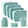 Bolsa de Armazenamento para Viagem de Negócios de Sete Peças, Bolsa Organizadora e de Embalagem para Roupas, Mala de Viagem, Bolsa para Roupas Íntimas e Cosméticos