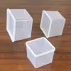 Caja Mantenedora de Frescura Erlifan con Tapa, Caja Transparente de Plástico, Caja para Material Medicinal, Caja para Mermelada y Leche de Soya, Caja para Pastel, Caja para Conservar Muestras
