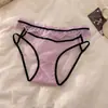 Código de Desejo Puro~ Calcinhas Seamless com Renda na Barra, Malha Sexy com Forro de Algodão Puro na Virilha, Calcinhas Fofas nos Quadris Traseiros para Mulheres