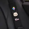 Funda de cinturón de seguridad para coche de verano, bonita funda de hombro con dibujos animados para decoración interior de coche, par de fundas largas para cinturón de seguridad para las cuatro estaciones para mujer