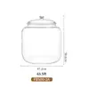 Tanque de almacenamiento cilíndrico para cáscara de mandarina grado alimenticio PC gran capacidad transparente tanque de almacenamiento de té pegamento para flores pegamento para peces tanque sellado de almacenamiento