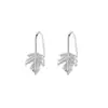 Brincos de Folha Minimalistas para Mulheres, Estilo Cool, Delicados, Compactos, Fashion, Versáteis, Ganchos de Orelha Únicos, Brincos com Design de Nicho