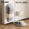 Tapón de puerta de silicona, cuña anti-colisión para puerta, sujetapuertas, dispositivo a prueba de viento y fijo, retráctil, instalación sin taladro, tope de puerta amortiguador