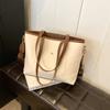 Bolsa de Grande Capacidade para Mulheres 2026 Nova Moda Cor Color-Blocking Bolsa de Ombro Moda de Alto Padrão Bolsa para o Dia a Dia Bolsa Tote Versátil