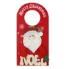 Colgante de Puerta de Navidad Muñeco de Navidad Colgante de Puerta Plato de Tela Navideño Colgante de Puerta de Anciano Decoraciones Colgante de Puerta