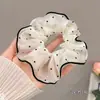 Sereia Ji Dachu Anel de Cabelo Ins Internet Popular Organza Arco-íris Corda de Cabelo Acessórios para o Cabelo Coreano Jk Xadrez Cetim Corda de Cabelo Mulheres