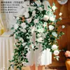 Enredadera de Rosas Artificiales Decoración de Arco de Boda Flor Falsa Enredadera de Rosas Flor de Rosa Famosa en Internet Muro de Flores de Rosas Flor de Rosa de Monet
