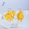 Puzuo Color Fuerte que Conserva el Color Esmalte Dorado Color Colgante de la Fortuna Collar Nuevo Estilo Chino Zodiaco Caballo Cadena para Suéter