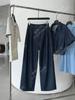 26 Estilo Nuevo de Principios de Primavera, Estilo Intelectual Perfectamente a la Moda, Conjunto de Camisa de Trabajo con Tintes Reactivos y Jeans de Cintura Alta