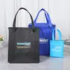 Bolsa Térmica para Pasteles Plegable Personalizable Rastreador Algodón Perlado Impermeable Bolso de Mano Fuerte para Barbacoa No Tejido en Relieve Bolsa de Hielo