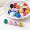 Acrílico 12mm Esquina Redondeada Agujero Grande Cubos Cuadrados Cubos Cuadrados Coloridos Accesorios para Colgante de Cadena de Teléfono DIY Venta al por Mayor