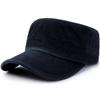 Sombrero de Copa Plana Antiguo de Nuevo Estilo Coreano de Primavera para Hombre y Mujer Material de Algodón Sombrero Militar Sombrero de Moda