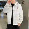 Chamarra gabardina de marca de moda para hombre, estilo coreano de primavera y otoño, corte holgado, talla grande, chamarra casual de trabajo de otoño, ins
