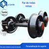 Par de Rodas de Mineração Fixas Rodas para Caminhão de Plataforma Usadas em Caminhões de Mineração Rodas Sólidas de Aço Fundido para Mineração
