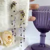 Brincos de Franja Gota d'Água em Zircônia Super Brilhantes, Estilo Étnico Retrô Artístico, Design de Gancho de Orelha Fashion, Brincos Únicos e Versáteis
