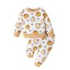 Ropa infantil de Halloween 2025 otoño nuevo bebé niña manga larga estampado de fantasma calabaza traje de suéter de manga larga