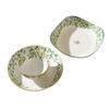 Cerâmica criativa tigela prato terno utensílios de mesa domésticos tigela de arroz prato disco colher sob esmalte cor fábrica atacado