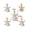 Acessórios de joias de liga leve de luxo, pingentes com incrustação de pérolas, decorações para pulseira, colar e chaveiro DIY, W893