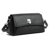 Bolso de mujer de nicho estilo coreano de gran venta, bolso cruzado moderno y a la moda, bolso cuadrado pequeño de piel de vaca con cierre de broche, bolso de hombro versátil