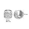 Aretes Plata de Ley 925 Hechos a Mano Coche Flor Aretes de Hebilla para la Oreja Diseño de Nicho Distintivo Sentido Joyería Aretes Sentido Coreano de Alta Gama