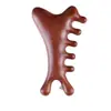 Peine Masajeador Multifuncional para el Cuero Cabelludo para Tratamiento de la Caída del Cabello, Terapia Gua Sha, Herramienta para Desbloquear Meridianos, Peine de Sándalo para Rostro y Zona de los Ojos
