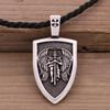 Explosiones de comercio exterior moda Collar de hombre posesión colgante de hombre Colgante de protección Escudo sagrado joyería de moda al por mayor