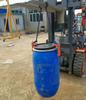 Gancho para Barril de Aceite Pinza de Cadena Doble Barril de Hierro Barril de Plástico Horquilla de Doble Propósito para Montacargas Pinzas de Elevación para Carga y Descarga Pinza de Agarre para Descarga de Barril